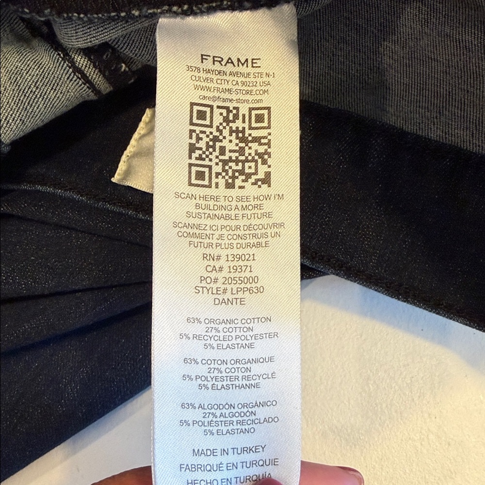 Frame Le Palazzo Denim Wide-Leg Flare Jeans Sz 29.  NWT. Box37 - Picture 7 of 8